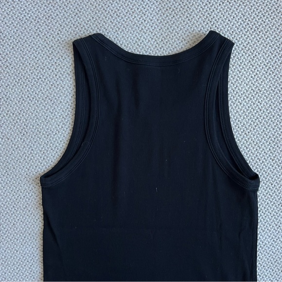 COS Cotton Ribbed Tank (Black, M) - Picture 2 of 5